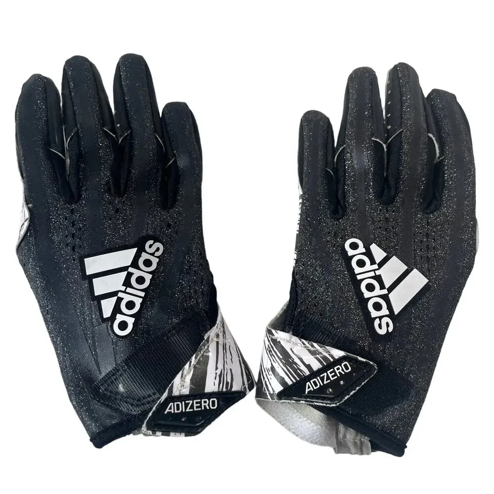 Adidas Adizero 5 Star 7.0 Football Reciever Mens Gloves Sz S Black White Grip